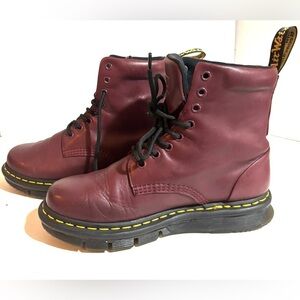 Dr. Martens Cherry Red Leather Boots US size 8